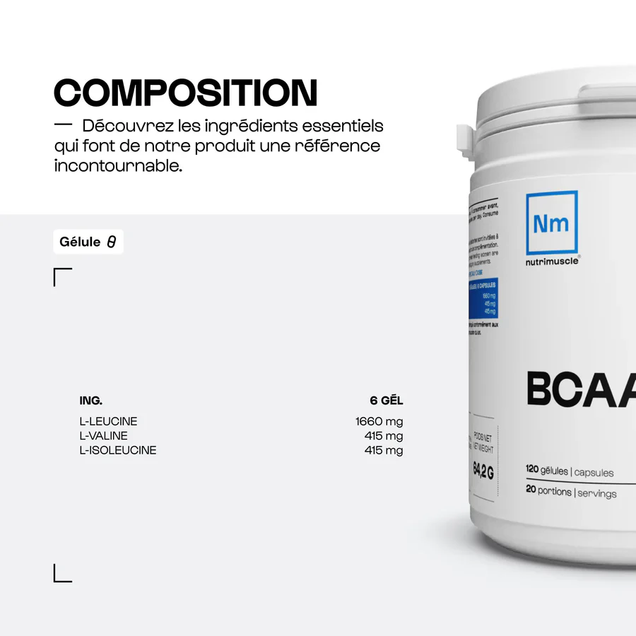 BCAA 4.1.1 Développement musculaire - gélules - Image 5