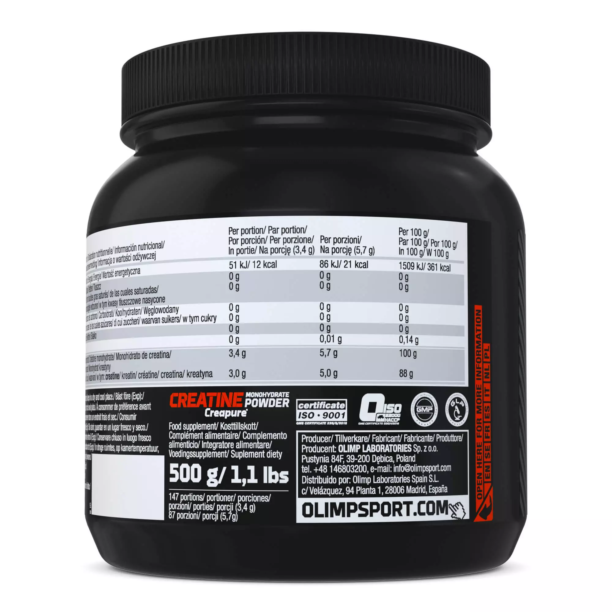 Creatine Monohydrate Powder (Creapure®) - Image 3