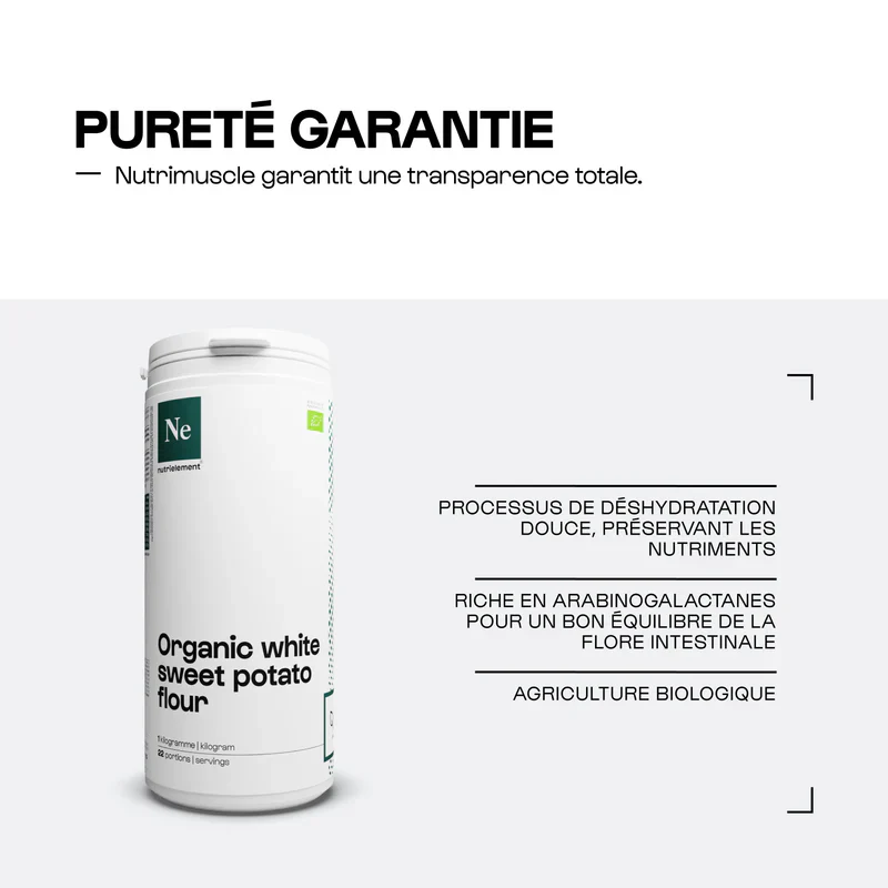 Farine de patate douce blanche biologique - Image 3