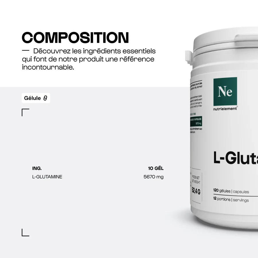 Glutamine (L-Glutamine) en gélules - Image 6