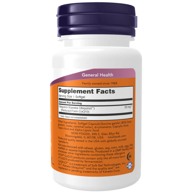 Coenzyme, Ubiquinol CoQH-CF™ 50mg - Image 2