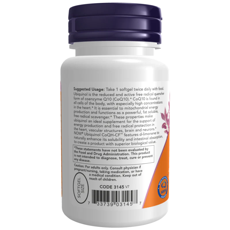 Coenzyme, Ubiquinol CoQH-CF™ 50mg - Image 3